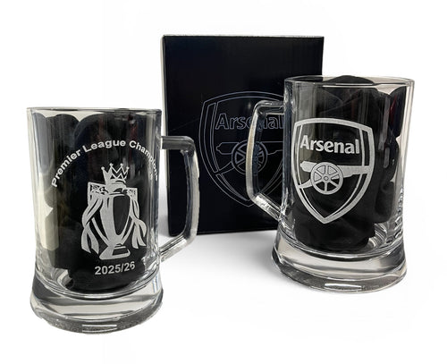 Arsenal FC glass tankard