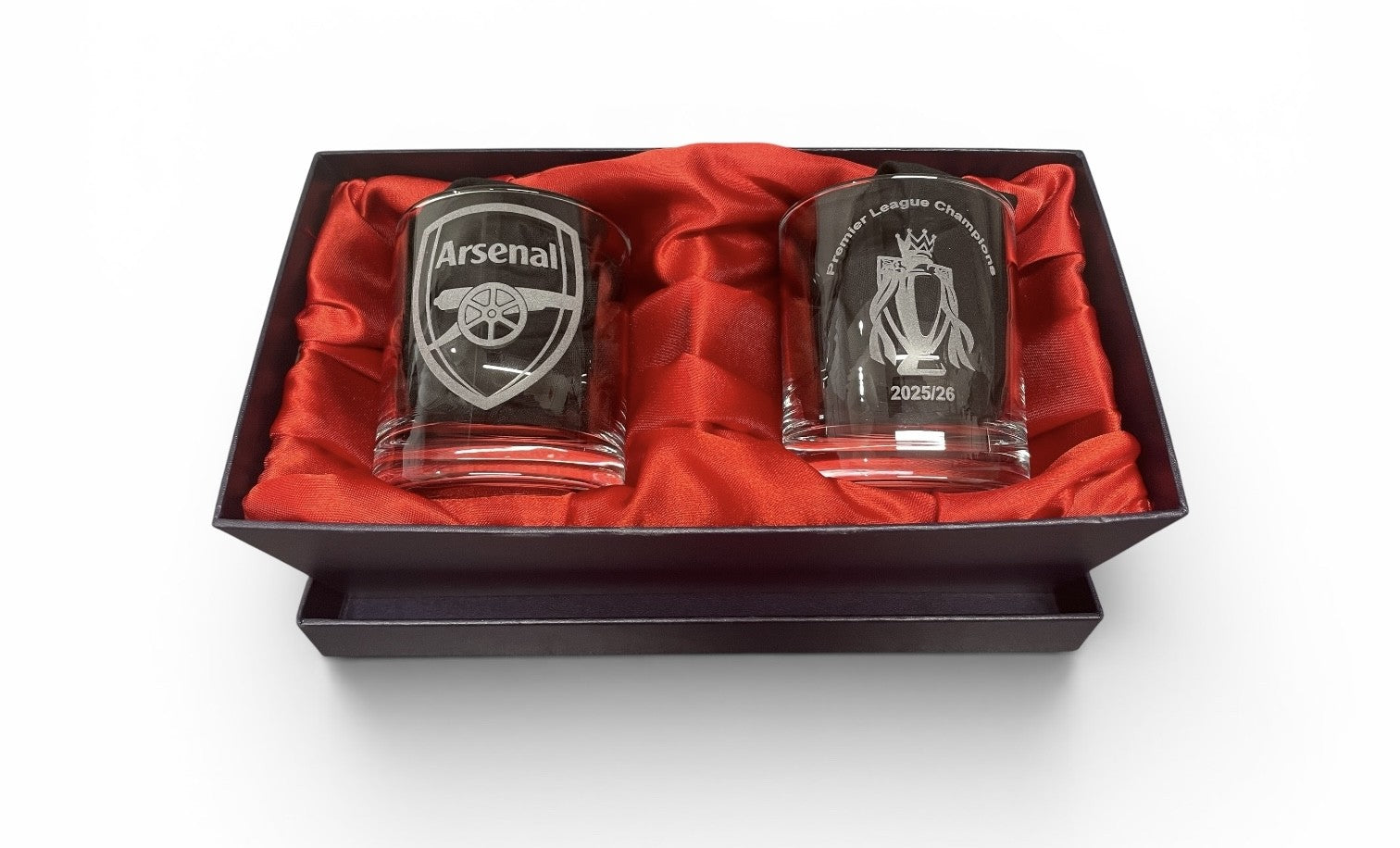 Arsenal whisky glasses