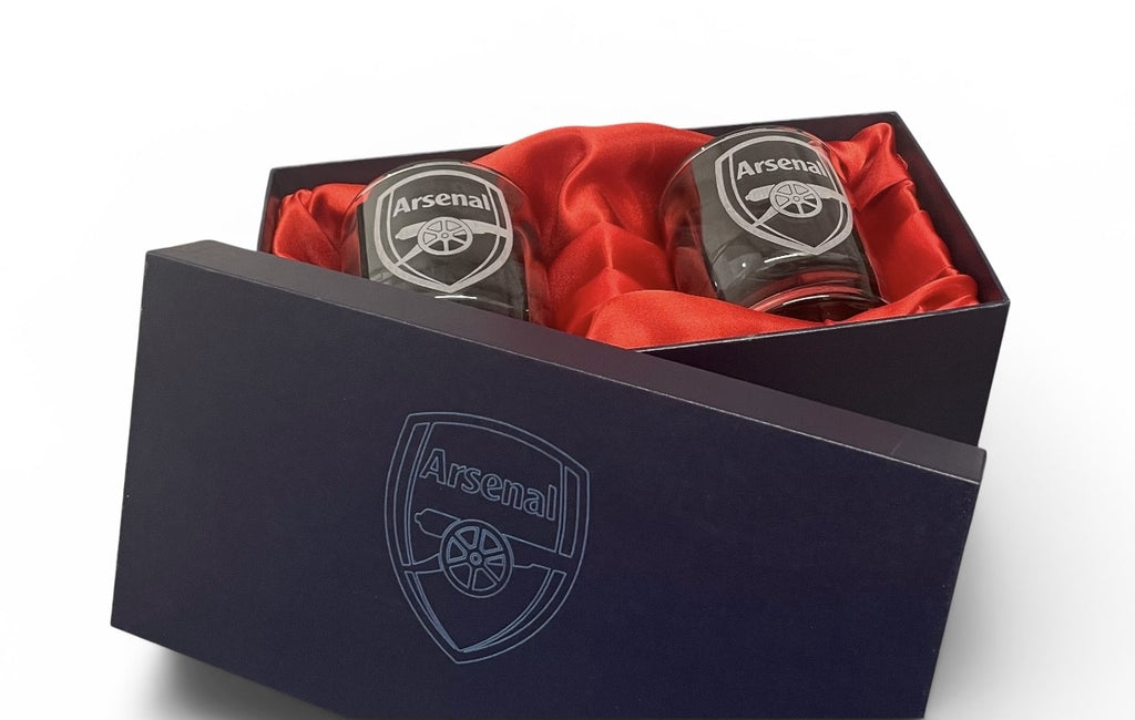 Arsenal whisky glasses