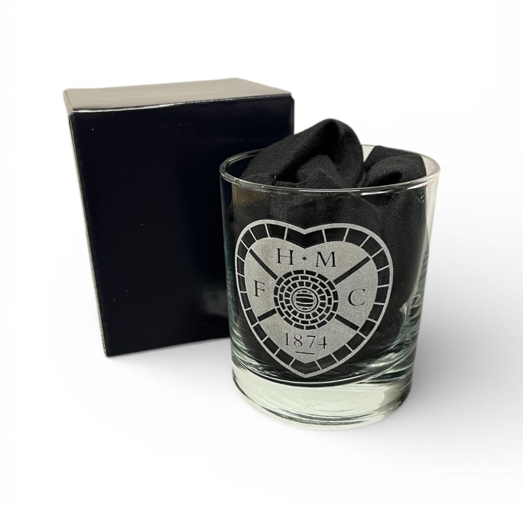 Hearts fc whisky glasses