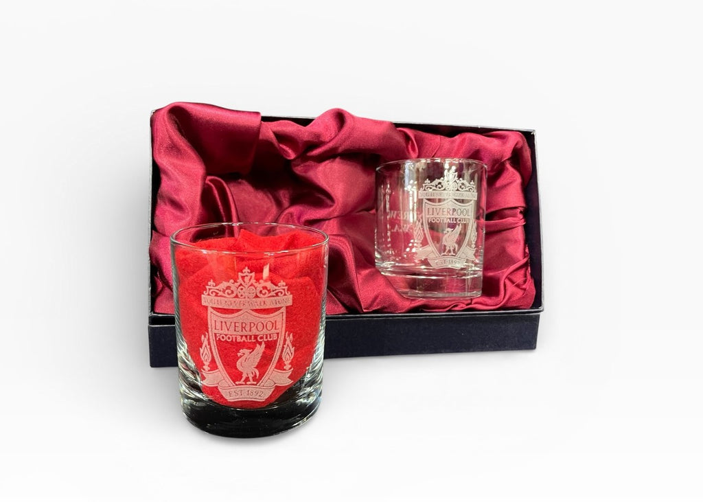 Presentation Boxed Set of Football Club Whisky Spirits Tumbler Glasses