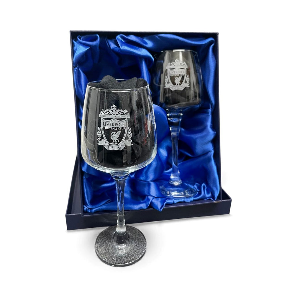 Presentation Boxed Set of Football Club Wine Glasses