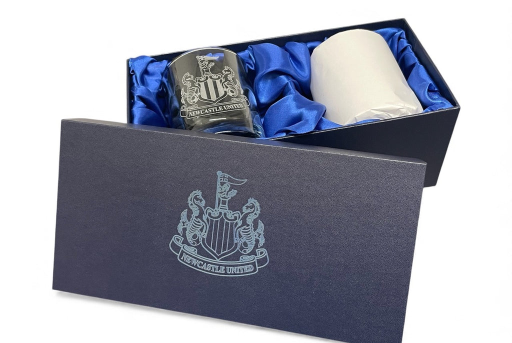 Presentation Boxed Set of Football Club Whisky Spirits Tumbler Glasses