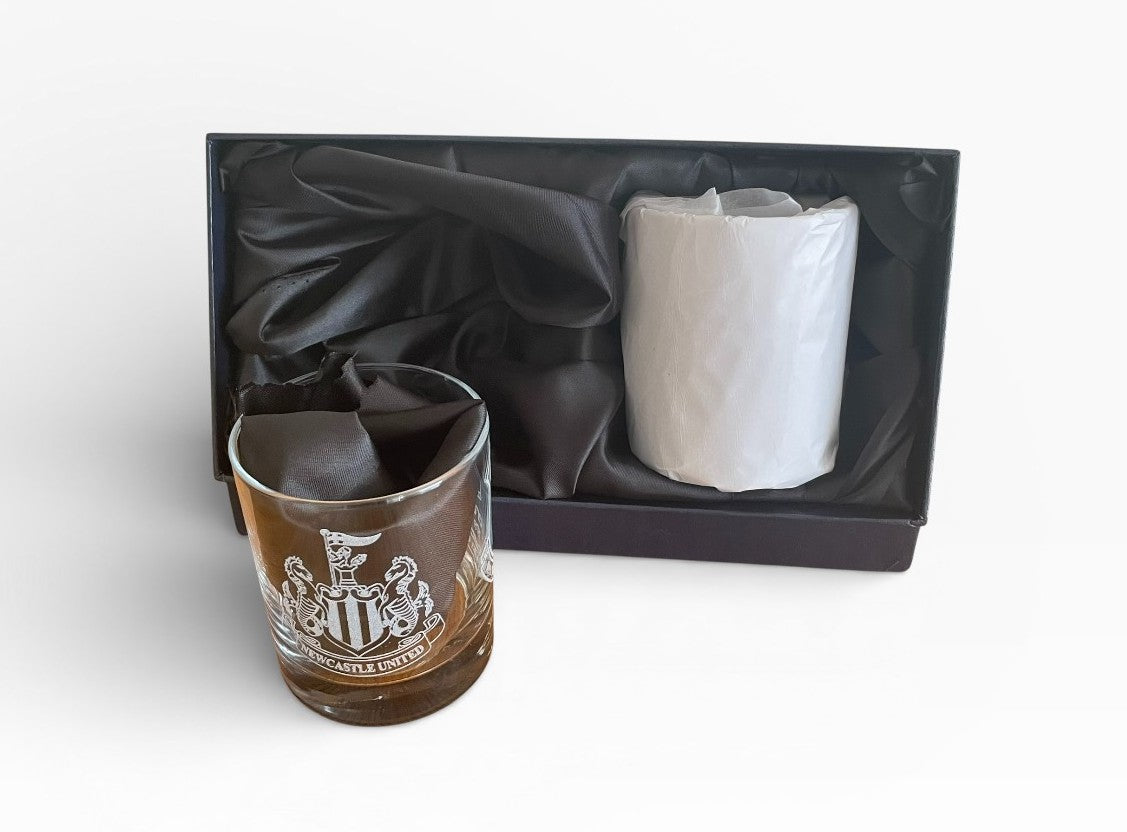 Presentation Boxed Set of Football Club Whisky Spirits Tumbler Glasses