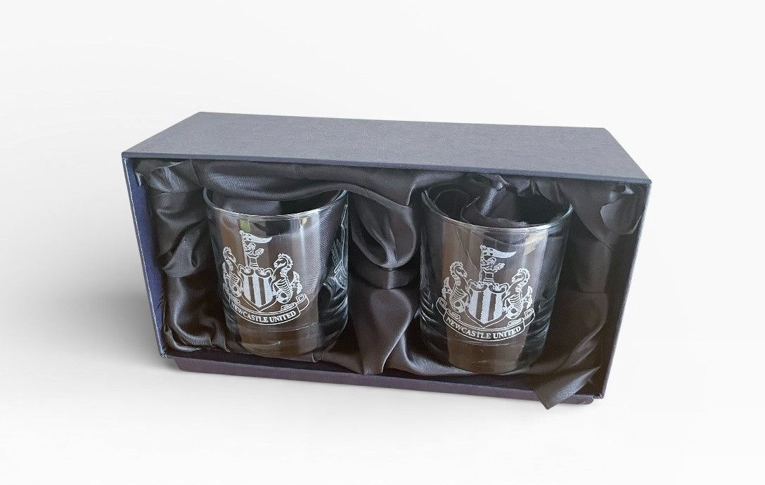 Newcastle Twin Whisky Glasses