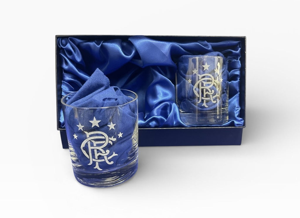 Presentation Boxed Set of Football Club Whisky Spirits Tumbler Glasses
