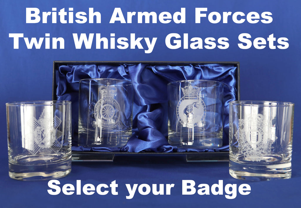 Army Twin Whisky Glasses