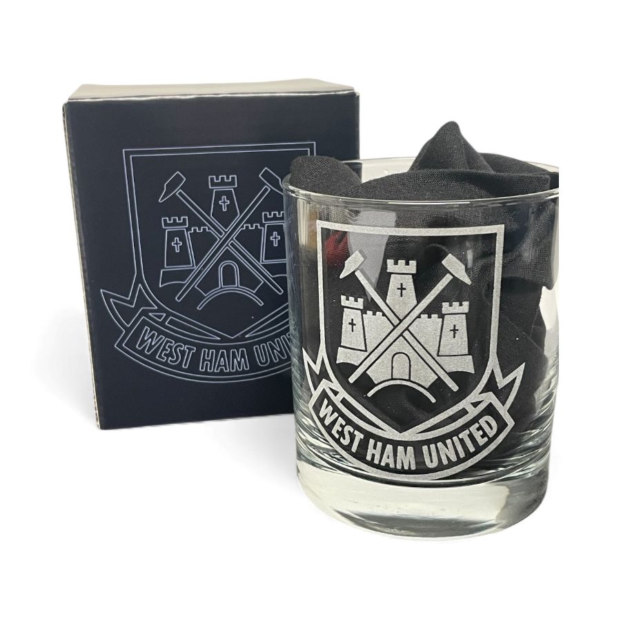 West Ham whisky glasses